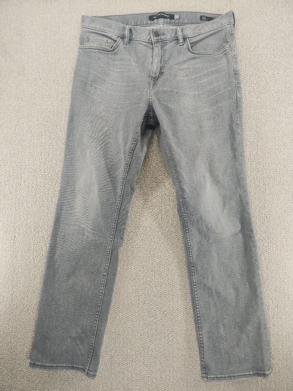 Banana Republic Rapid Movement Denim Grey Slim Cut Jeans Men's